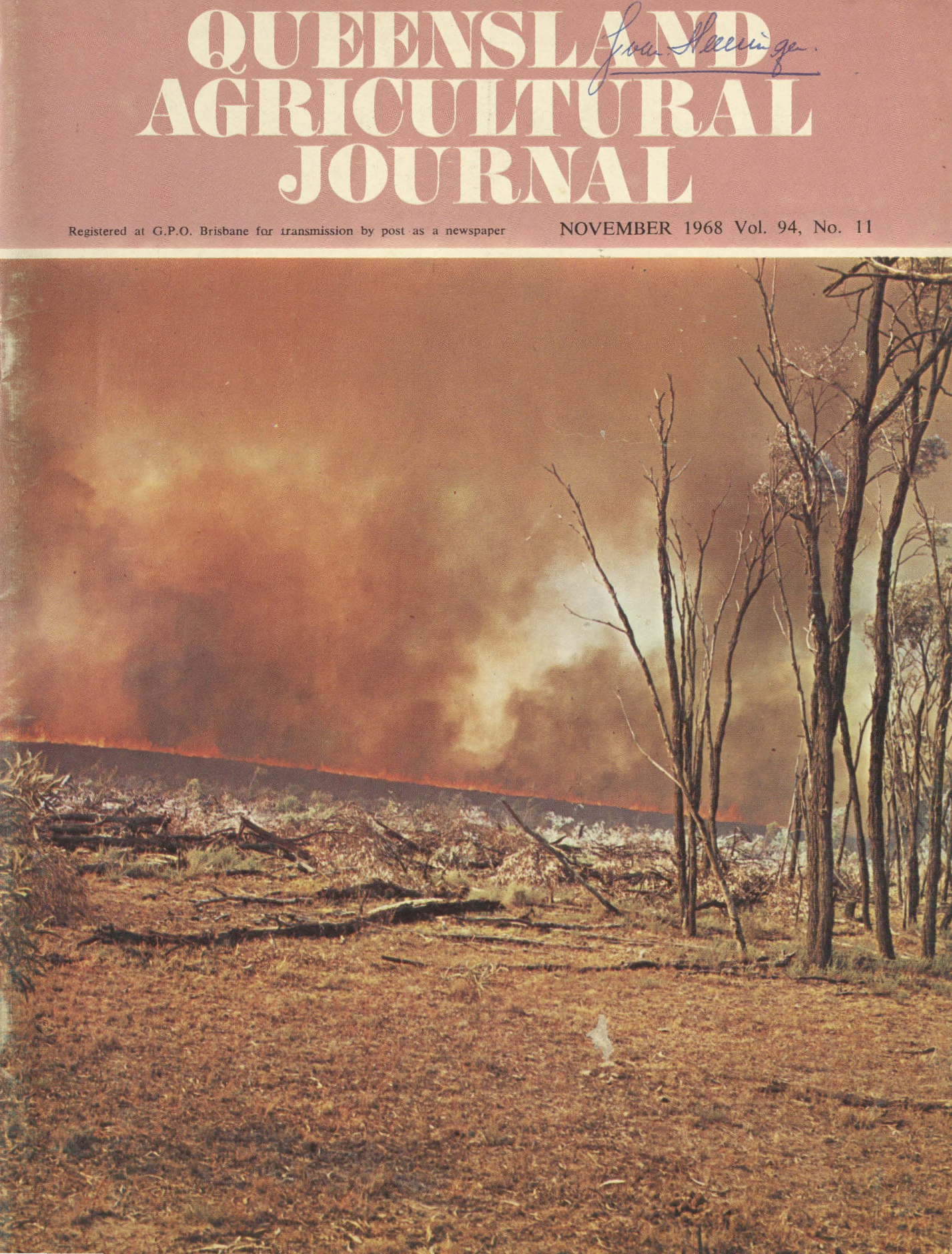 Queensland Agricultural Journal - November 1968