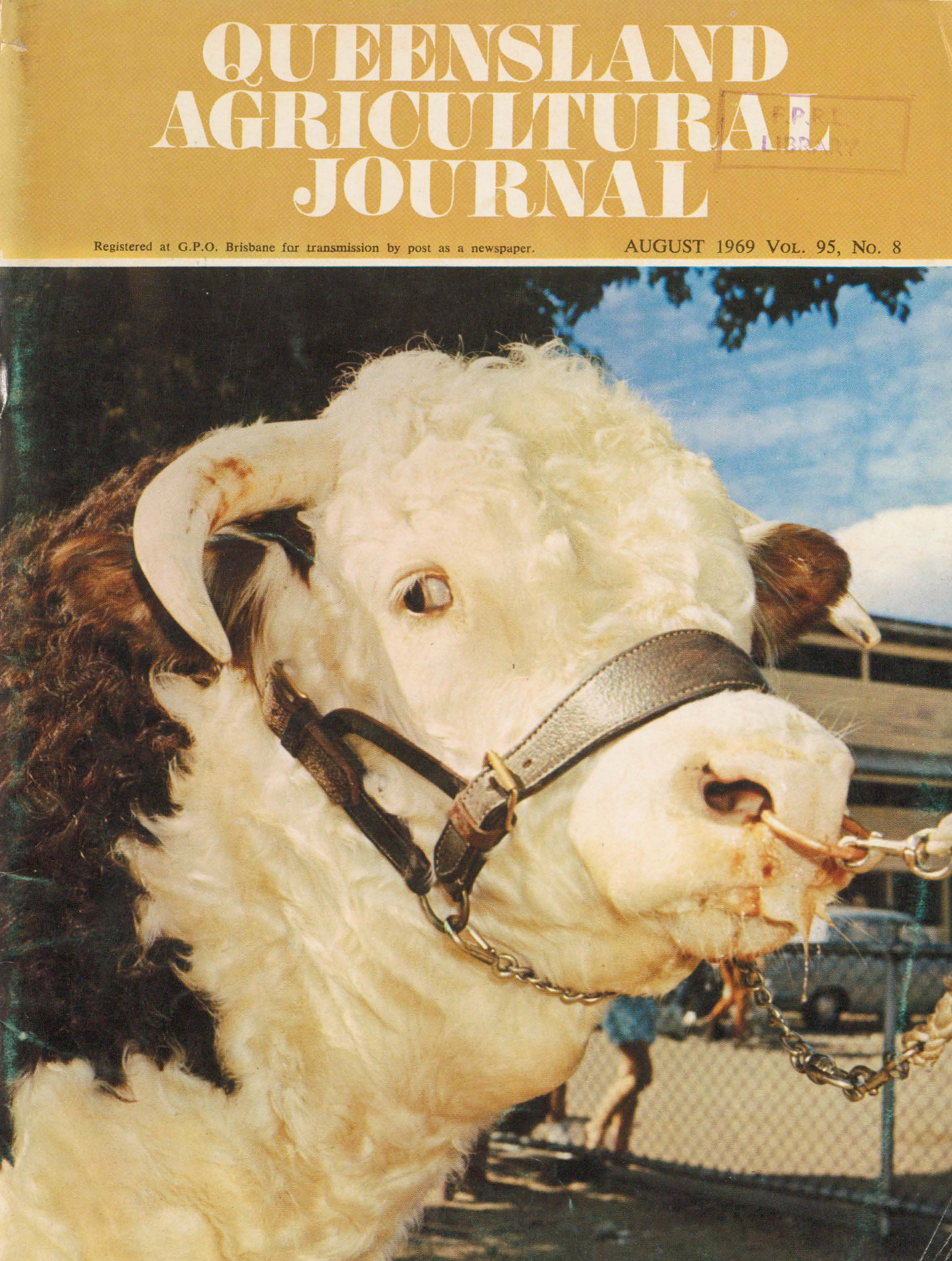 Queensland Agricultural Journal - August 1969