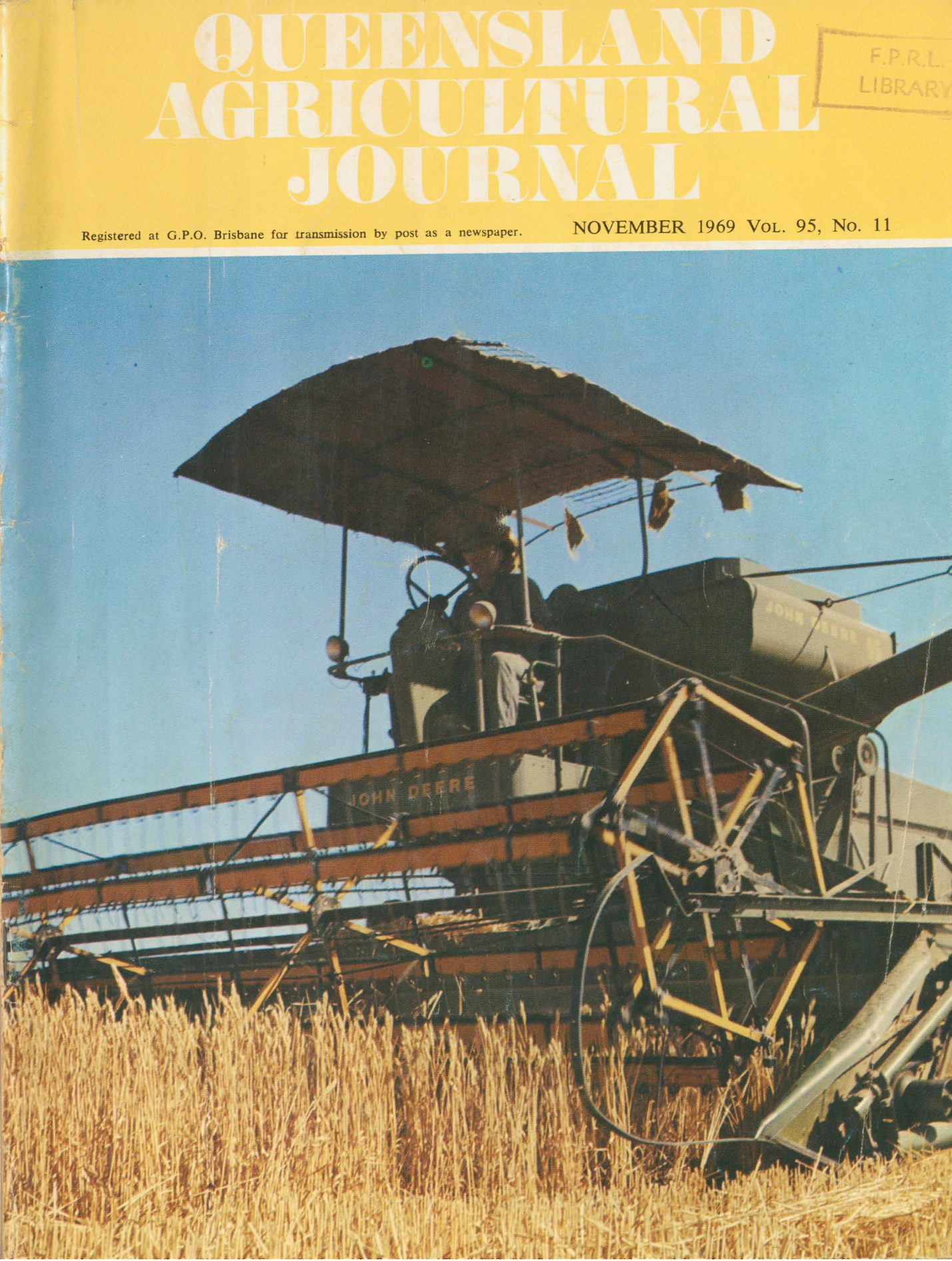 Queensland Agricultural Journal - November 1969