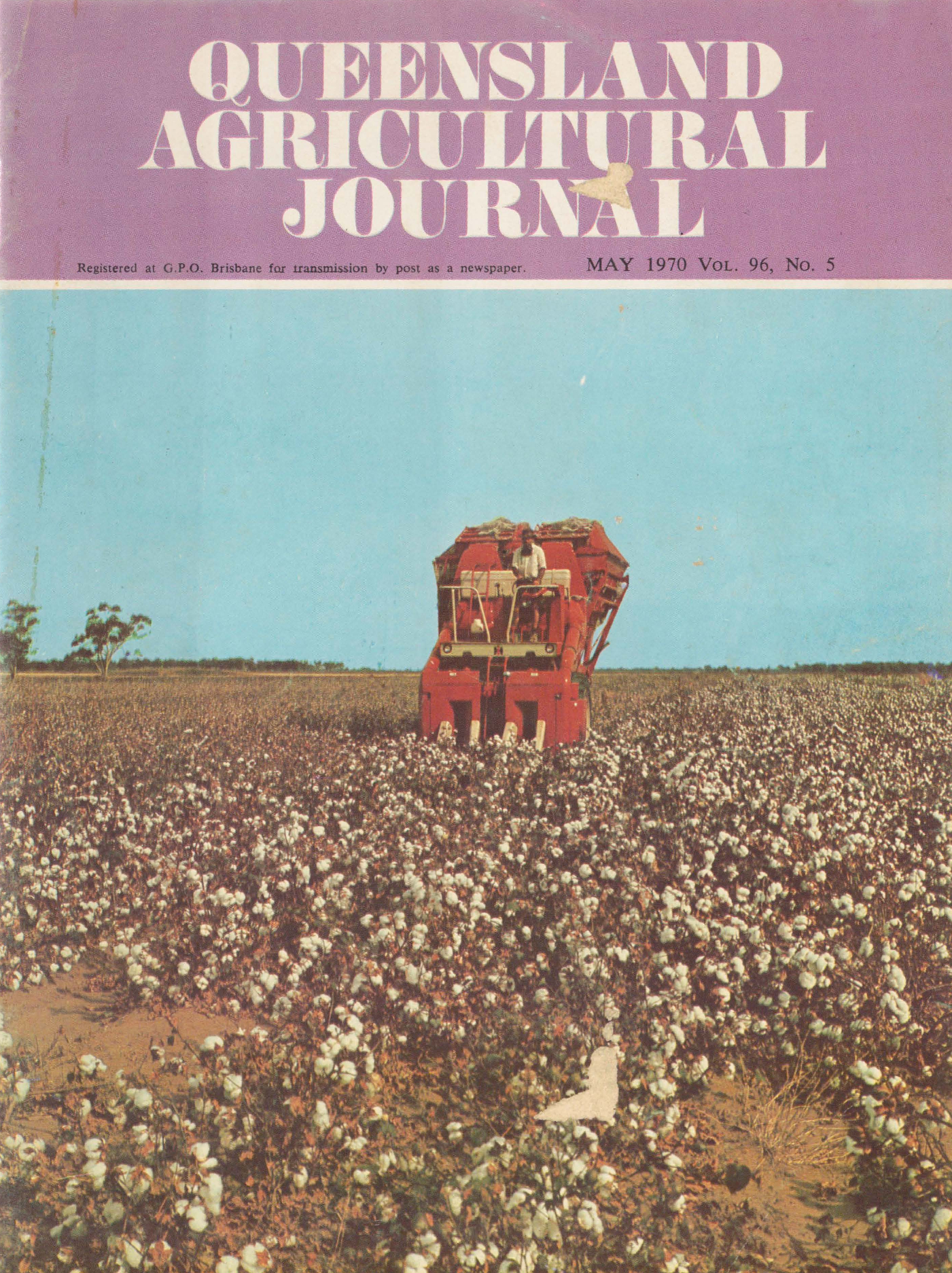 Queensland Agricultural Journal - May 1970