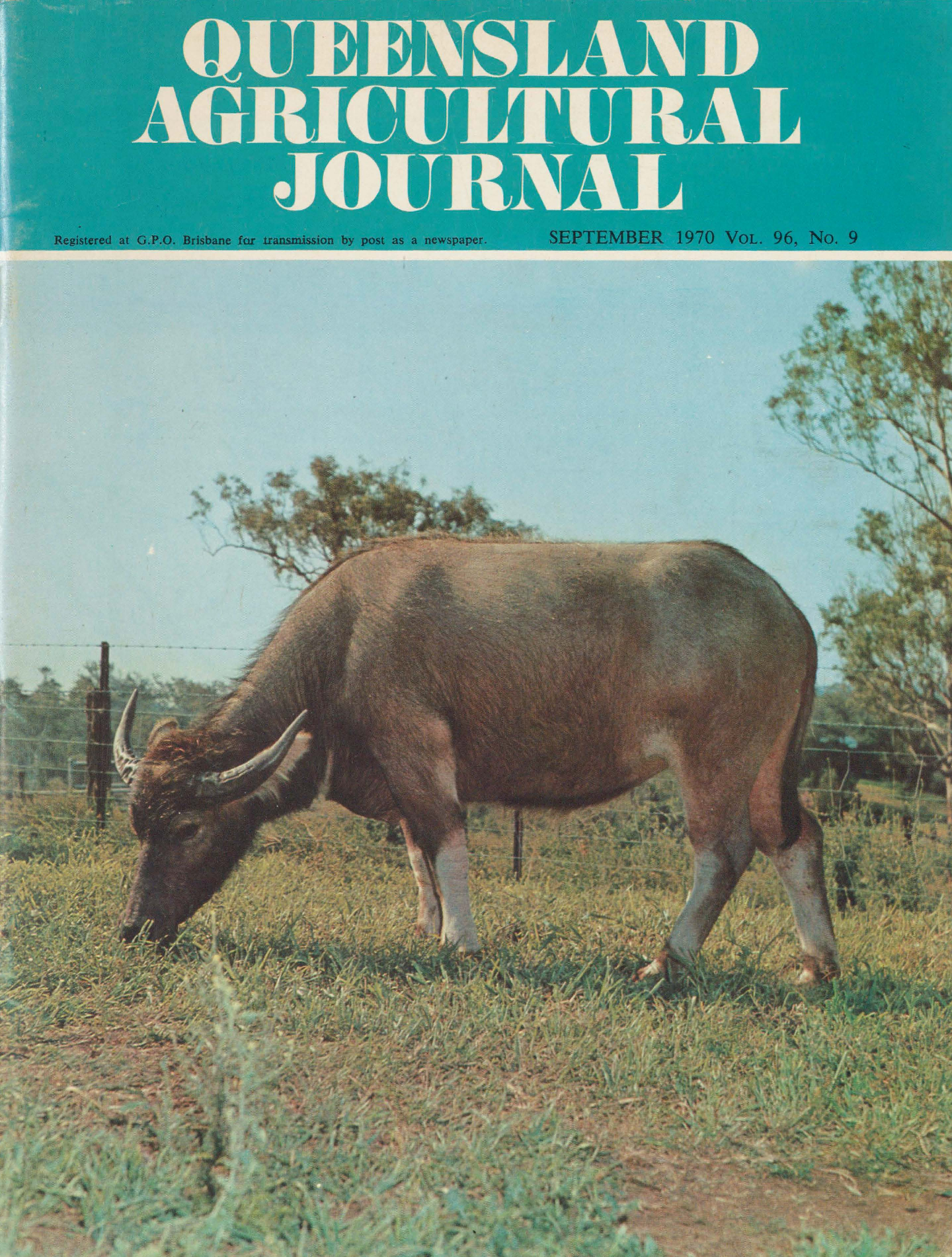 Queensland Agricultural Journal - September 1970
