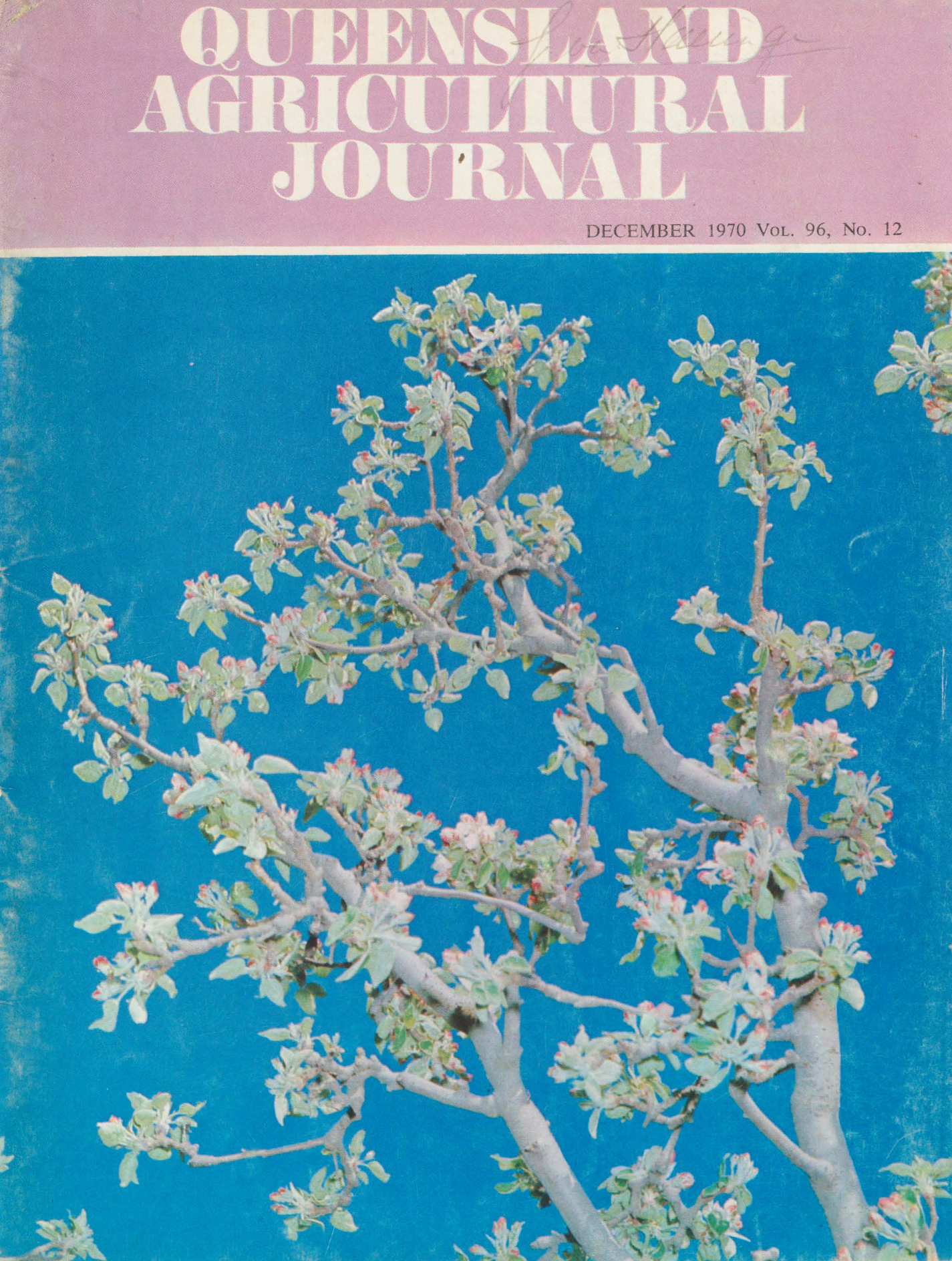 Queensland Agricultural Journal - December 1970