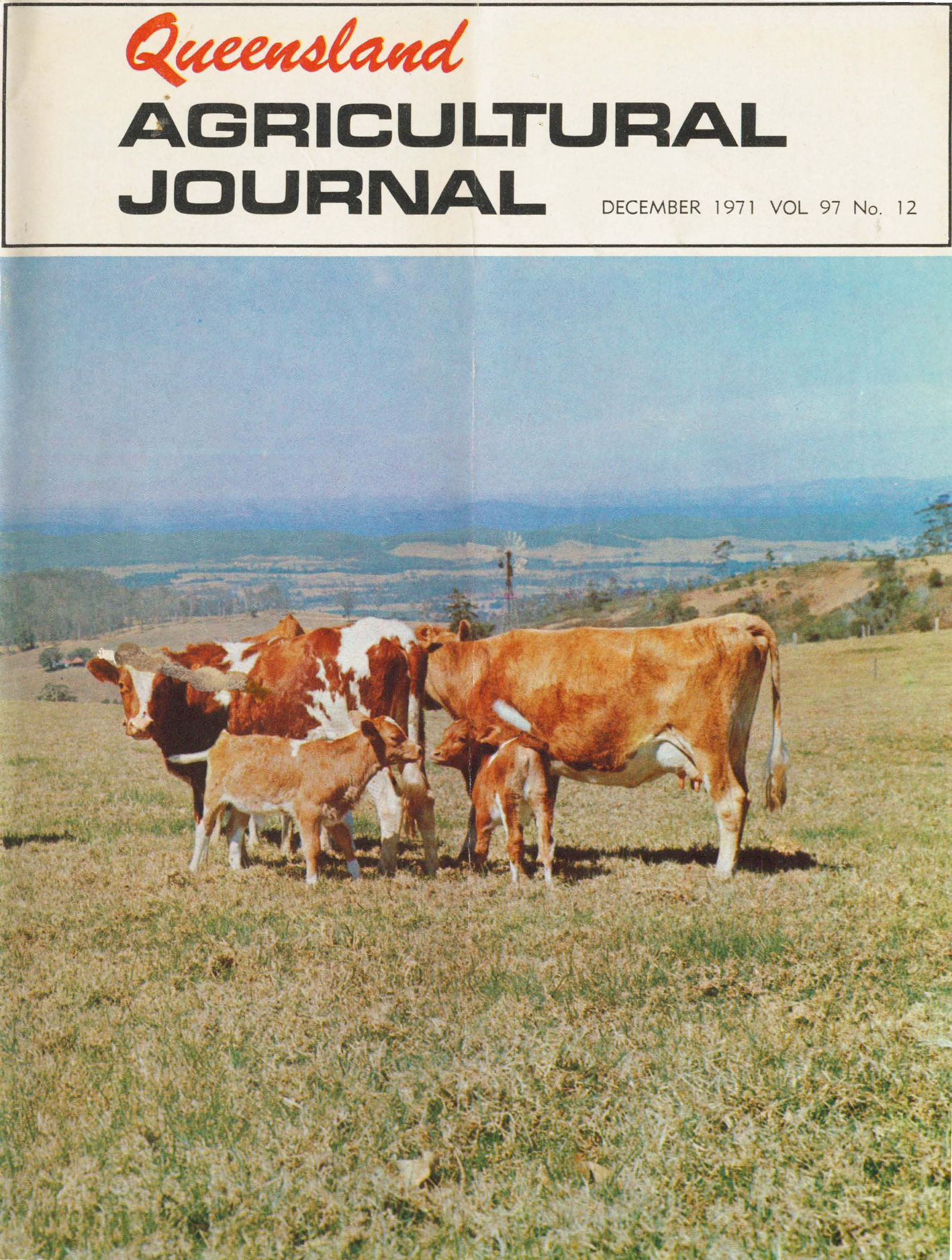 Queensland Agricultural Journal - December 1971
