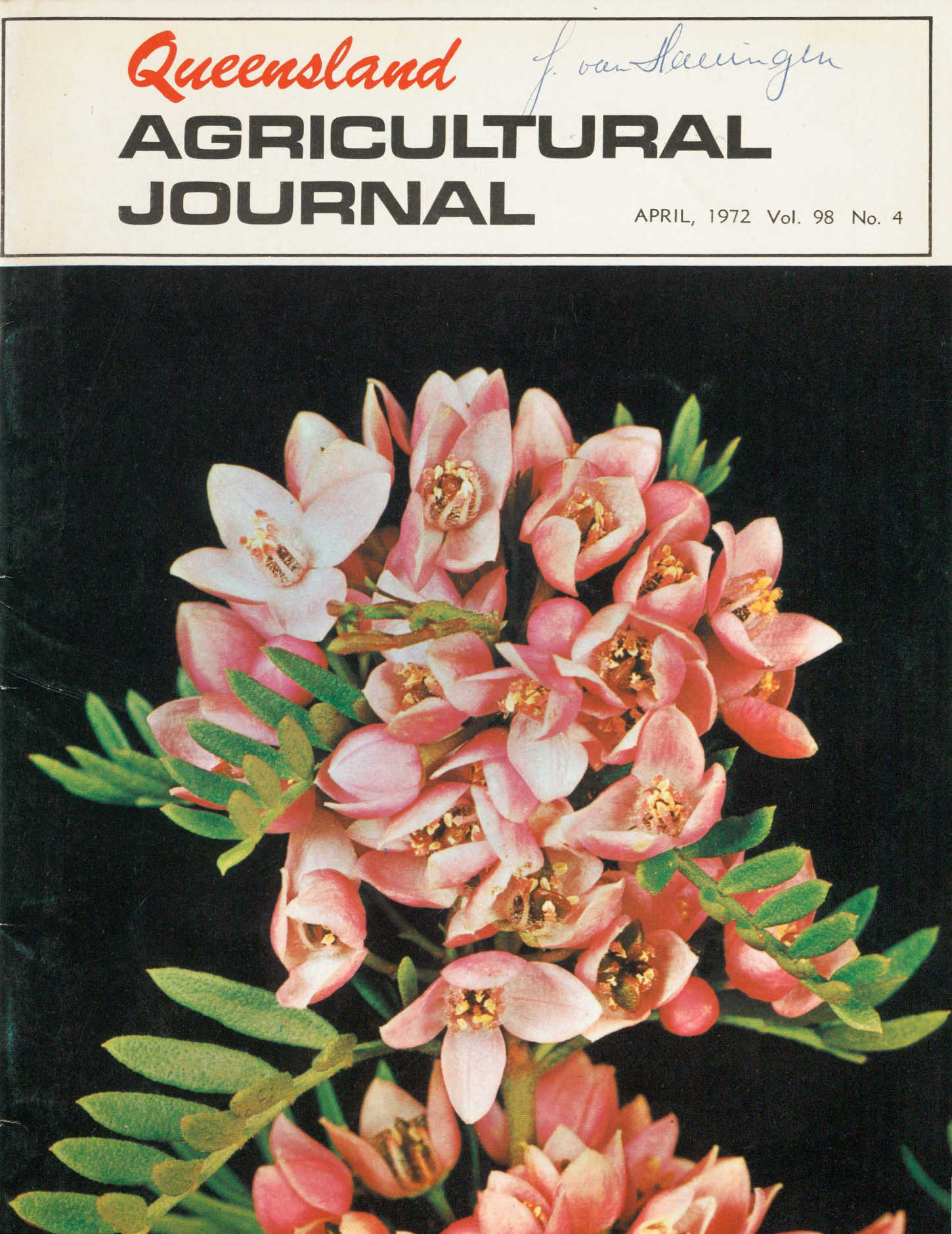 Queensland Agricultural Journal - April 1972