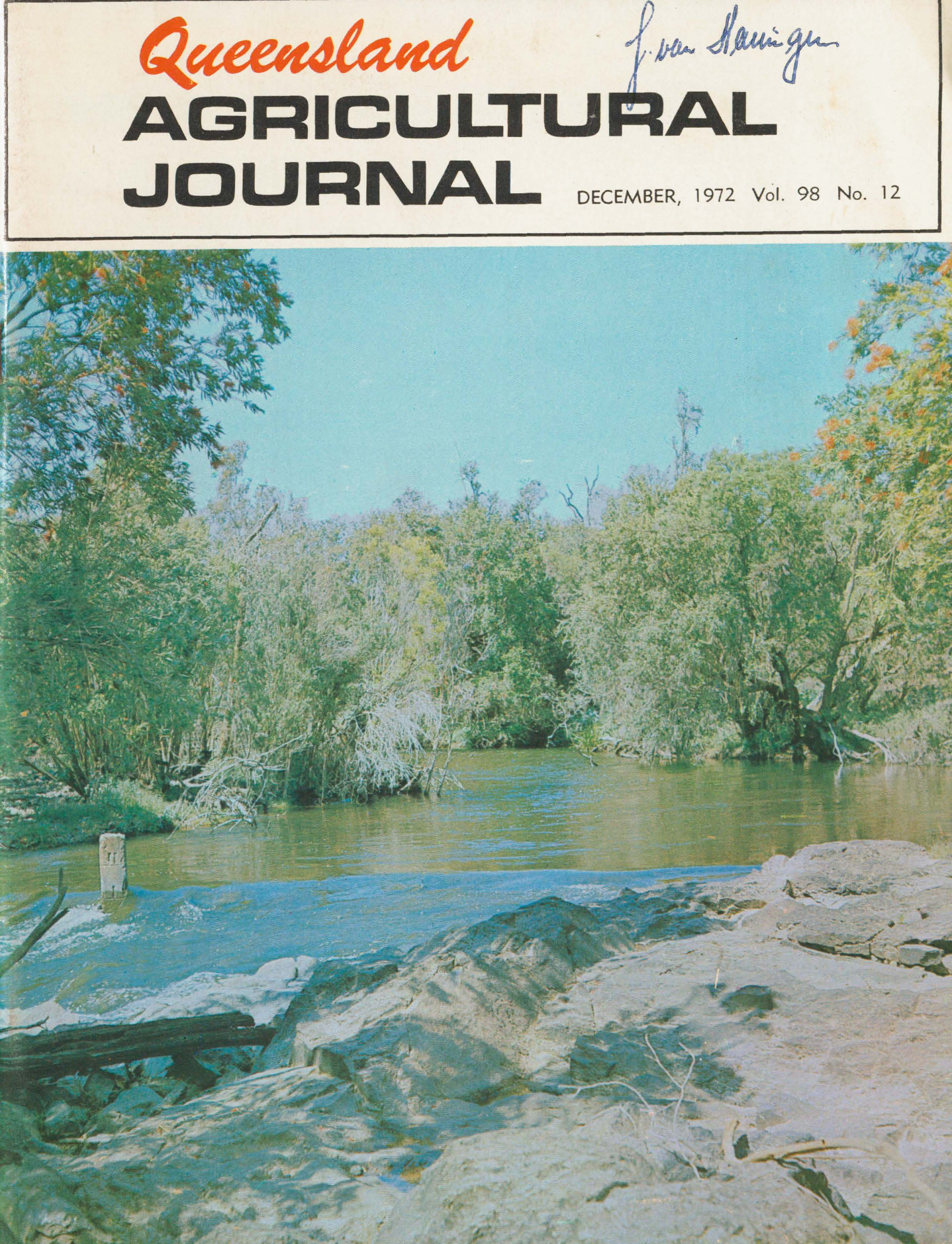 Queensland Agricultural Journal - December 1972