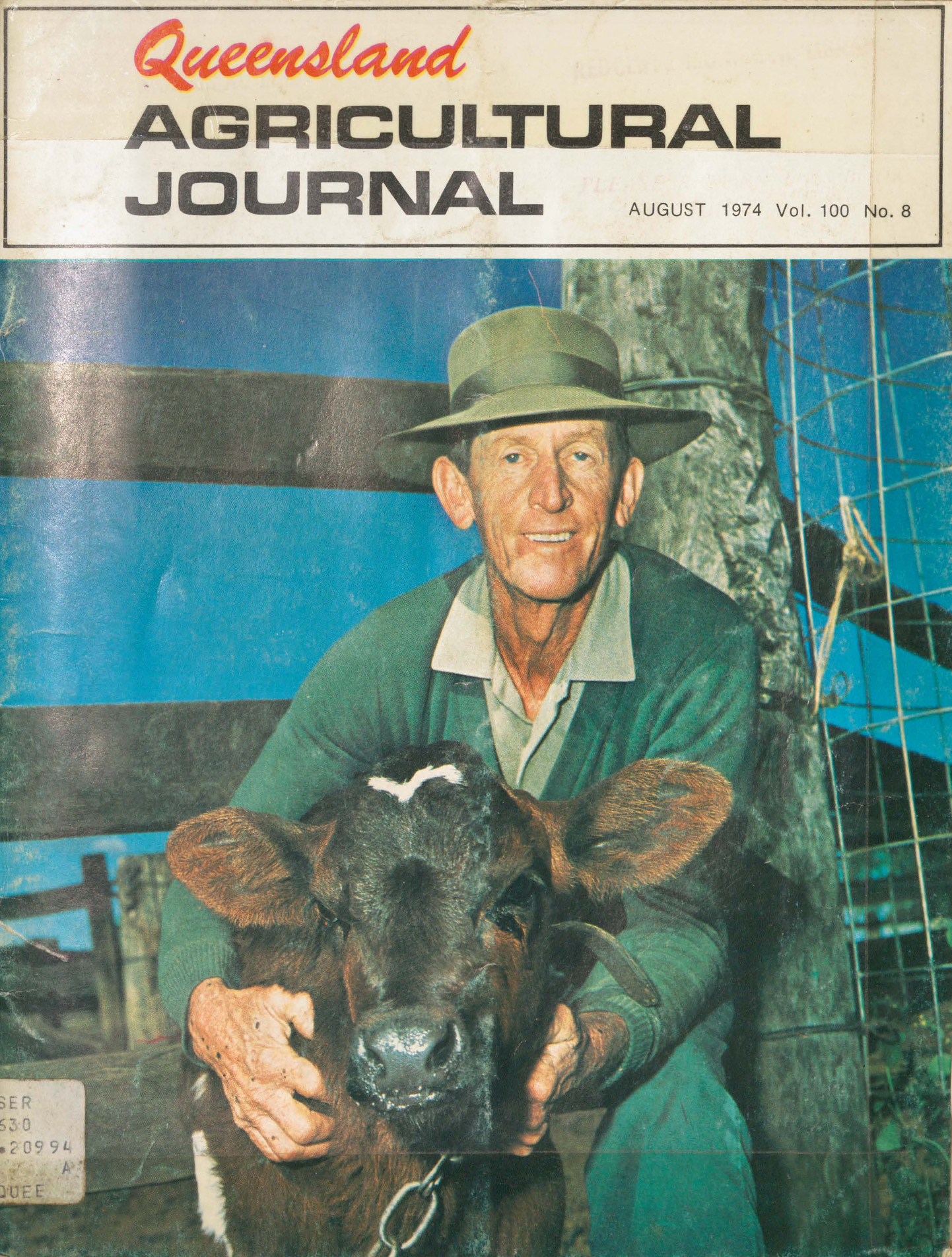 Queensland Agricultural Journal - August 1974