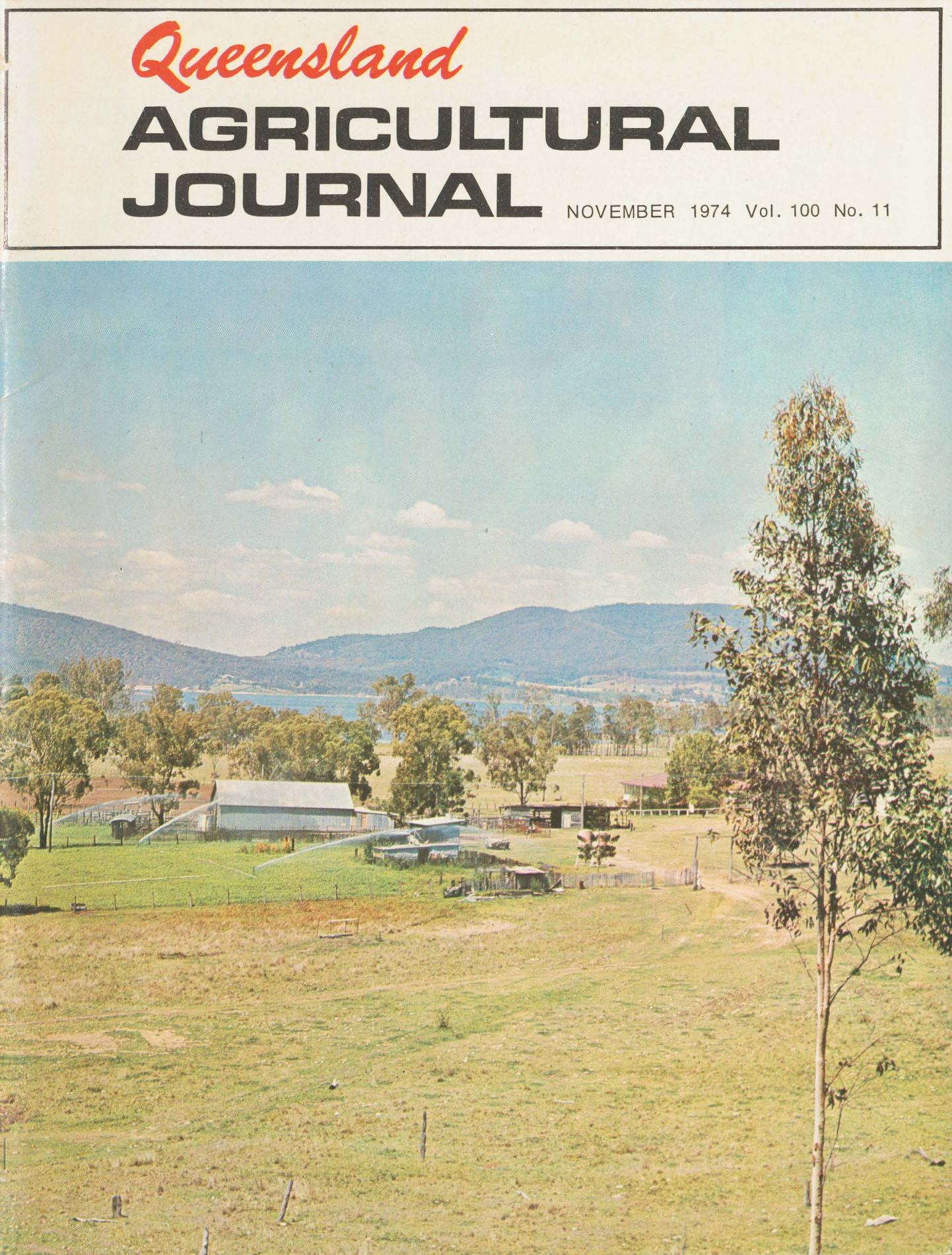 Queensland Agricultural Journal - November 1974