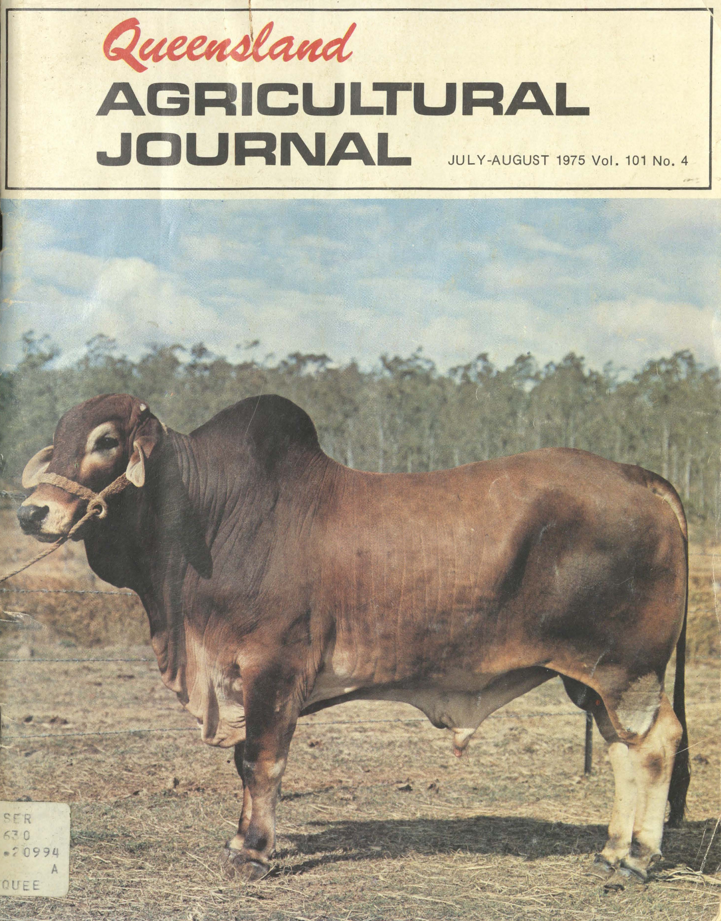 Queensland Agricultural Journal - July to August 1975