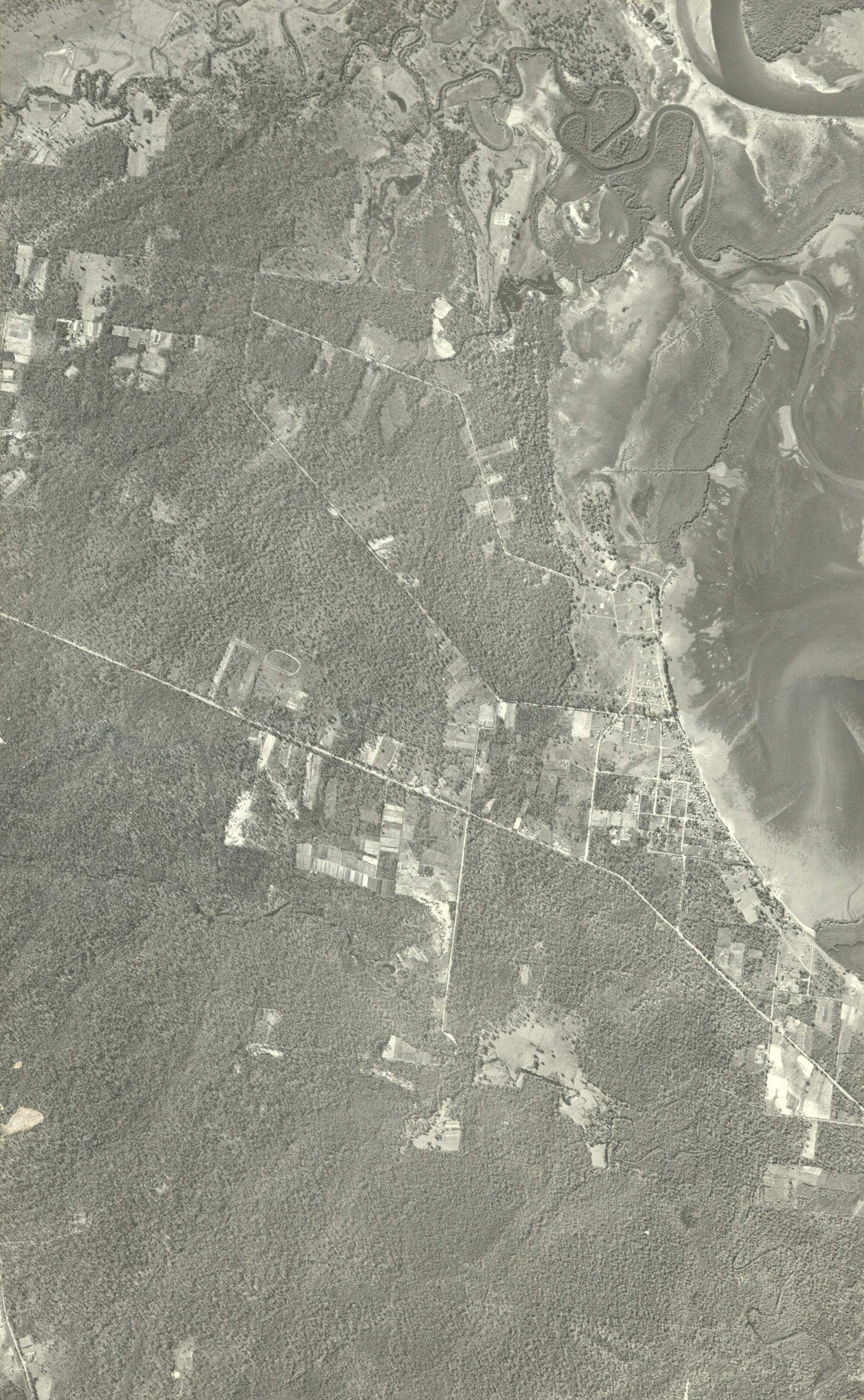 Aerial view of Deception Bay Township in 1958
