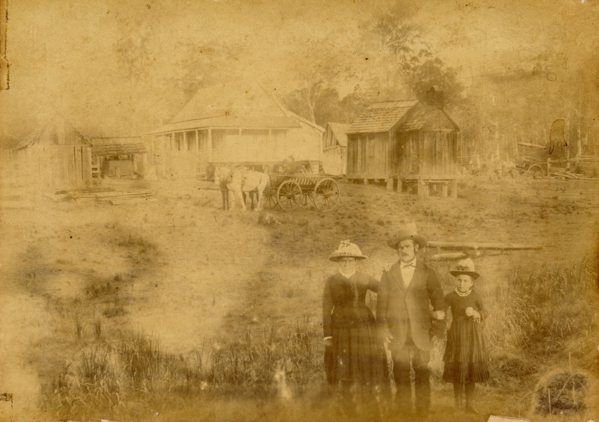 Mr William Schrodter and Mrs Schrodter and their niece Miss Schultz
