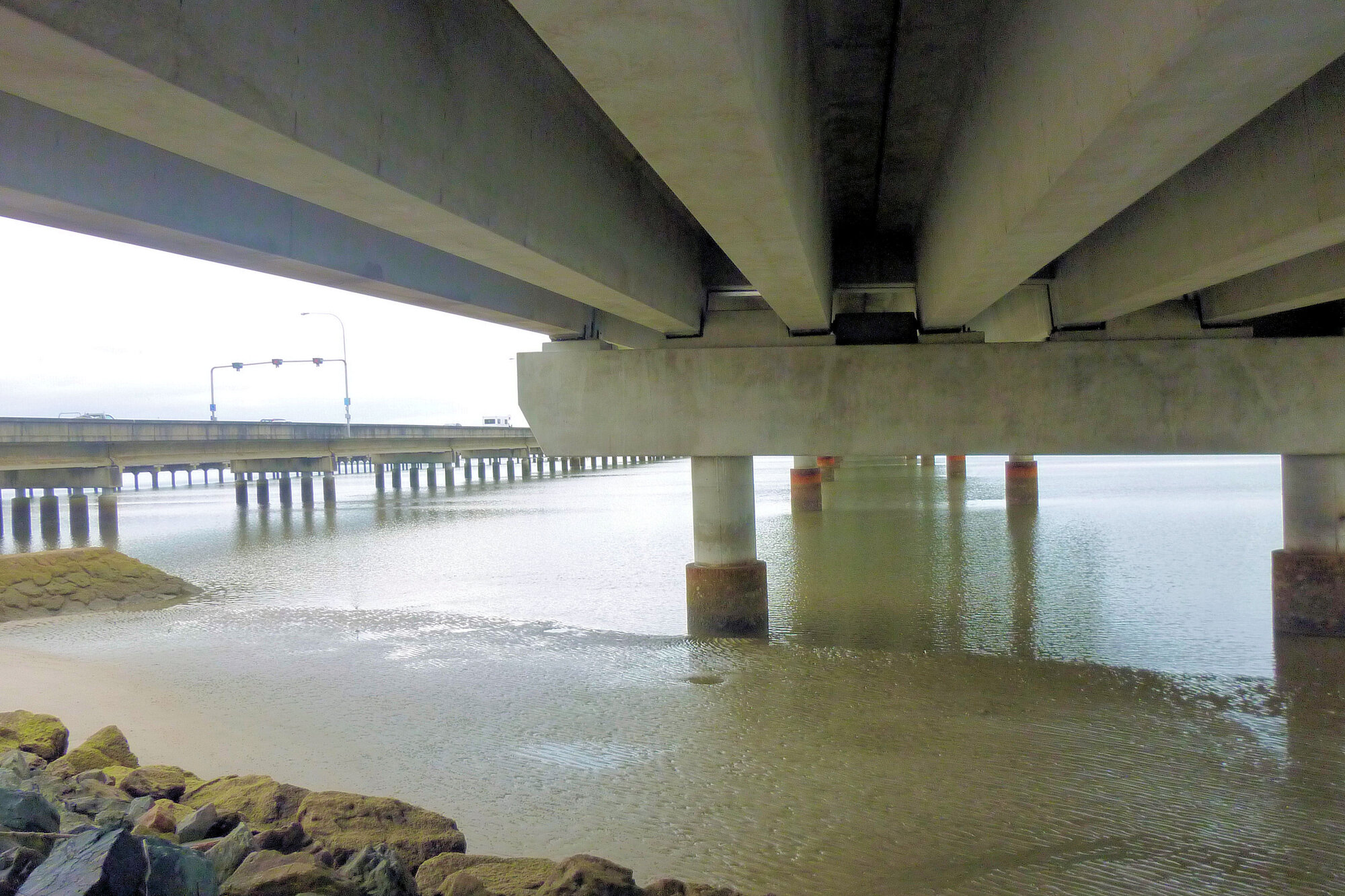 Under the Ted Smout Bridge