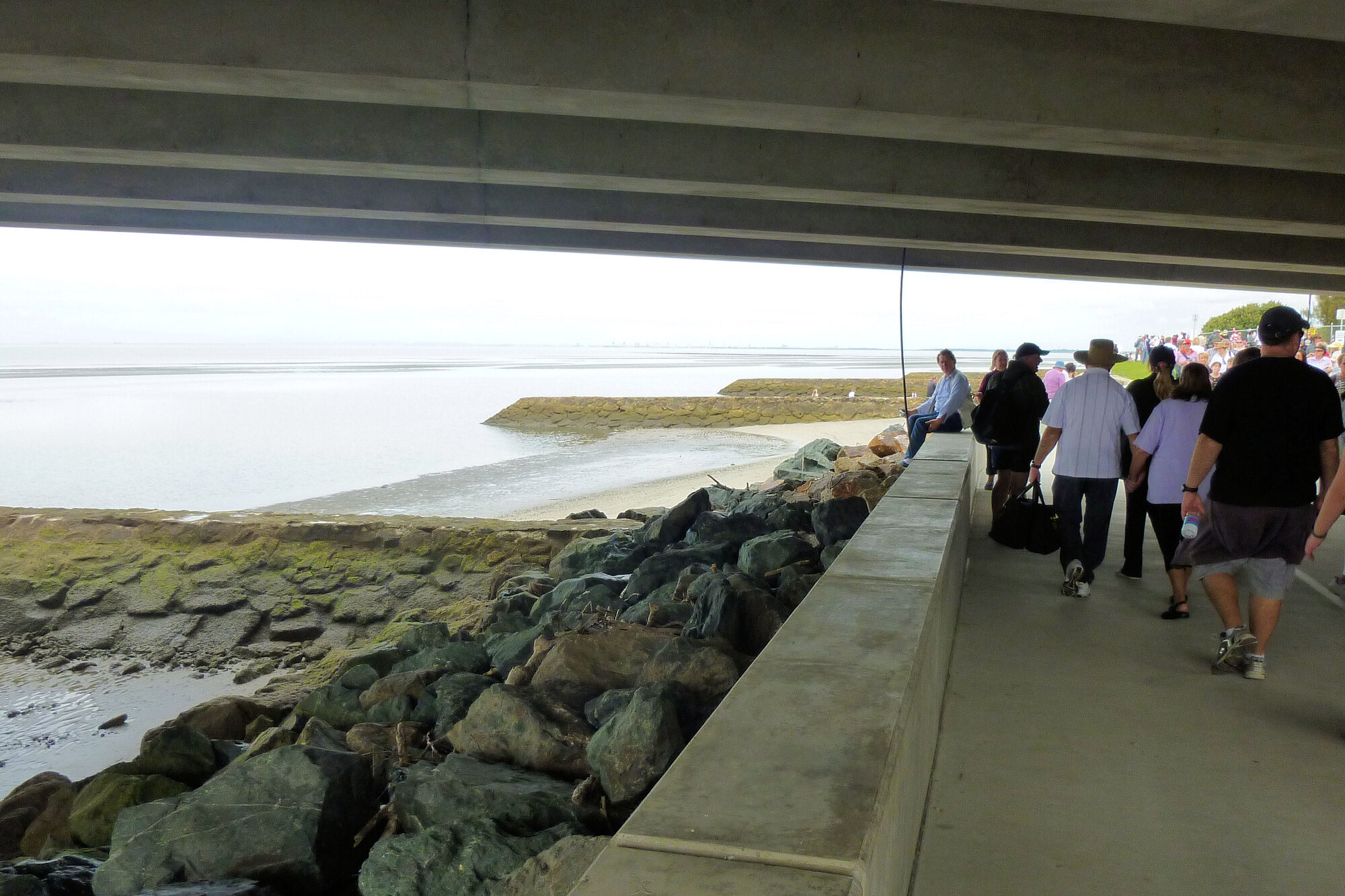 The bikeway under the Ted Smout Bridge