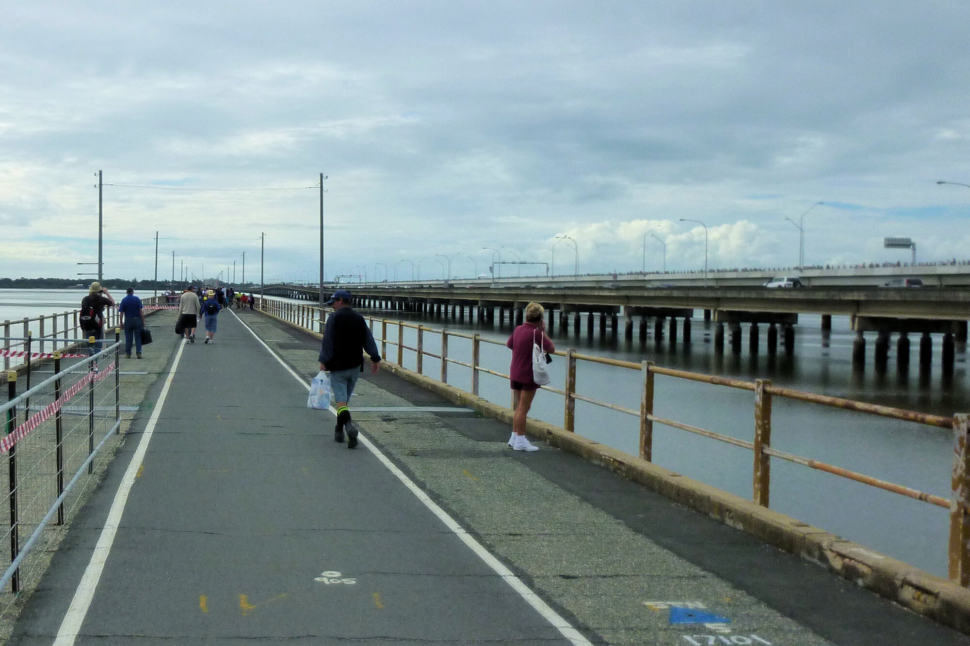 Walking the Hornibrook Highway before closure
