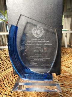 Dr Eve Fesl - United Nations Association of Australia award 