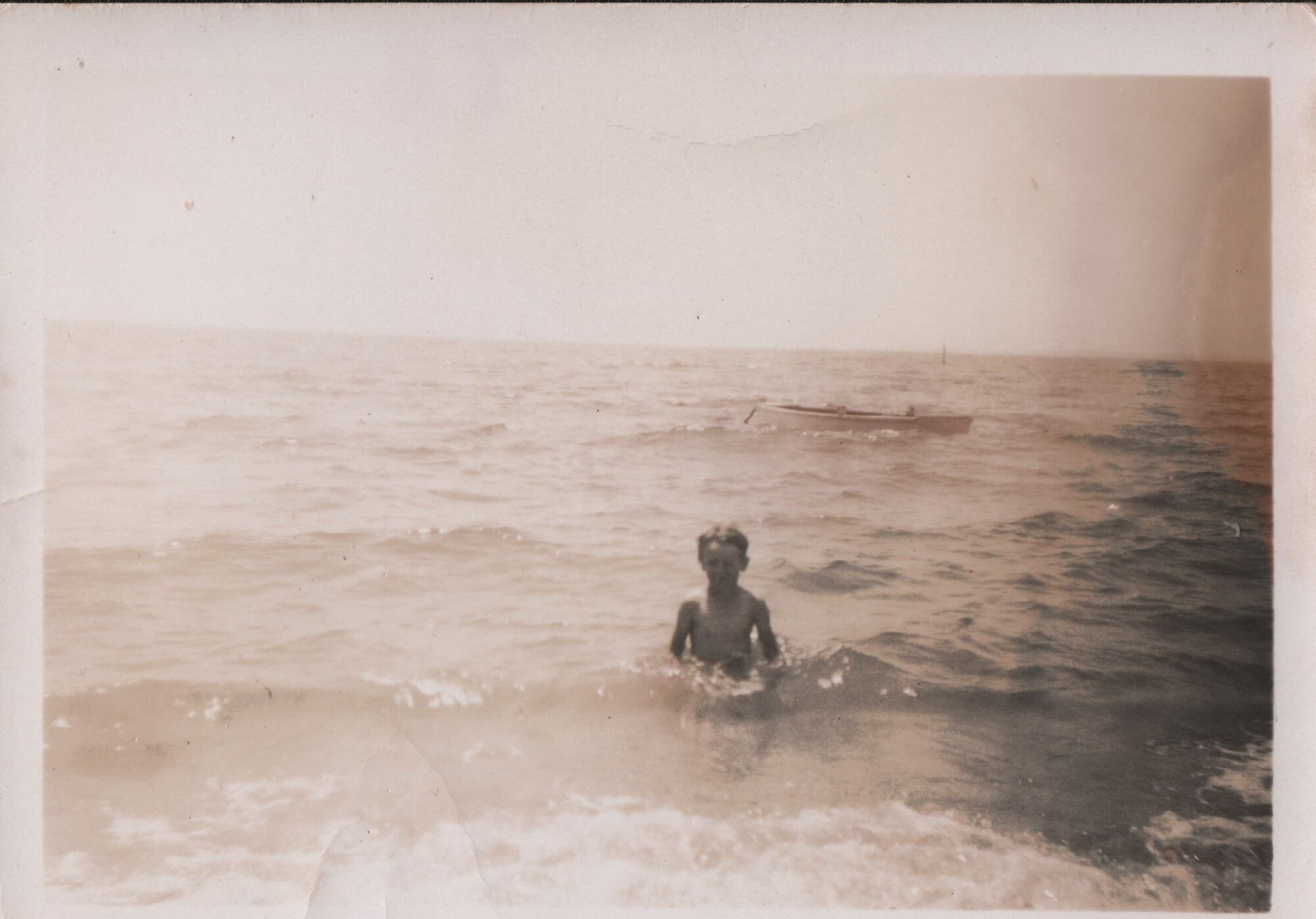 Maurice Rose swimming