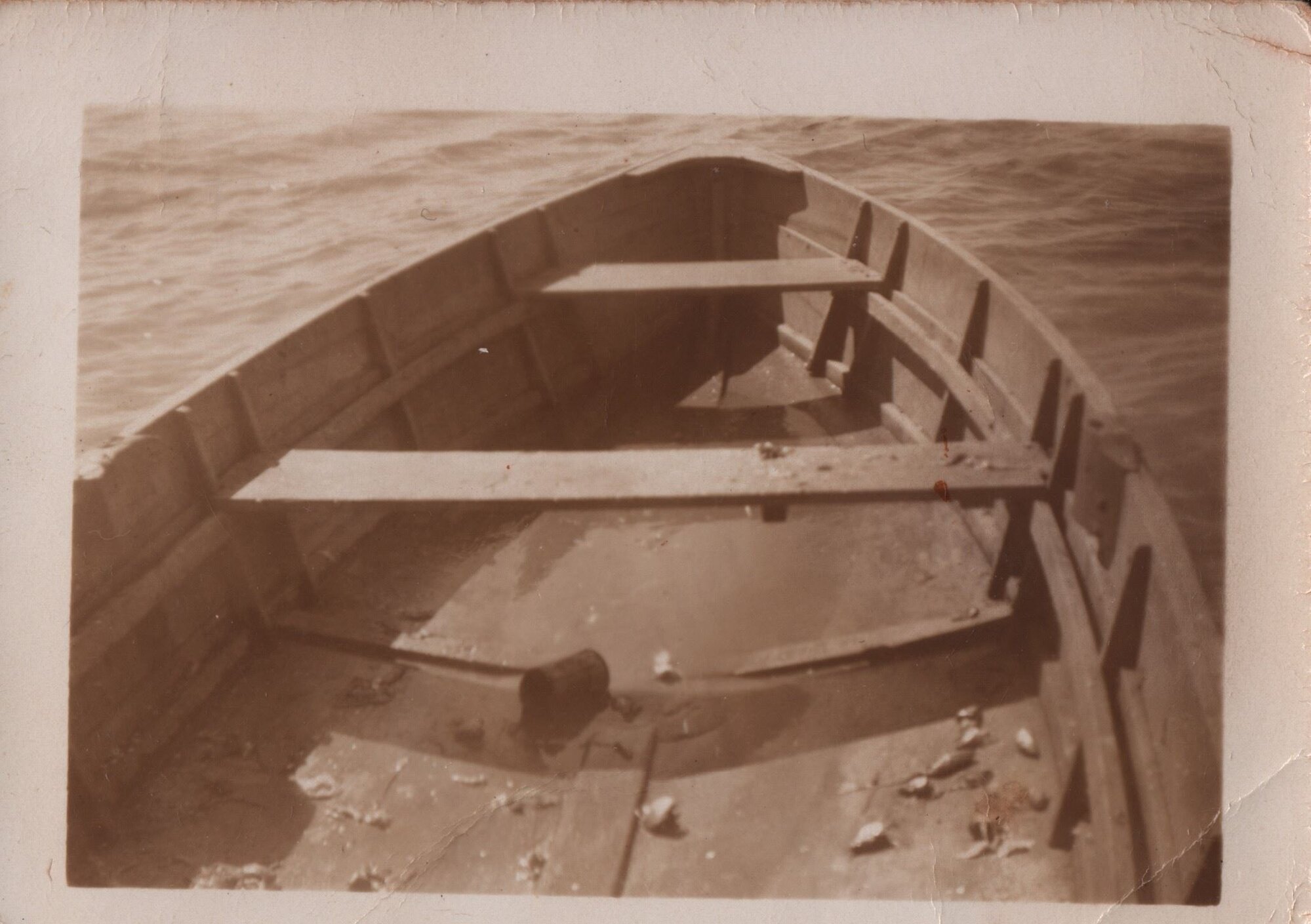 Fishing boat two interior - rubbish