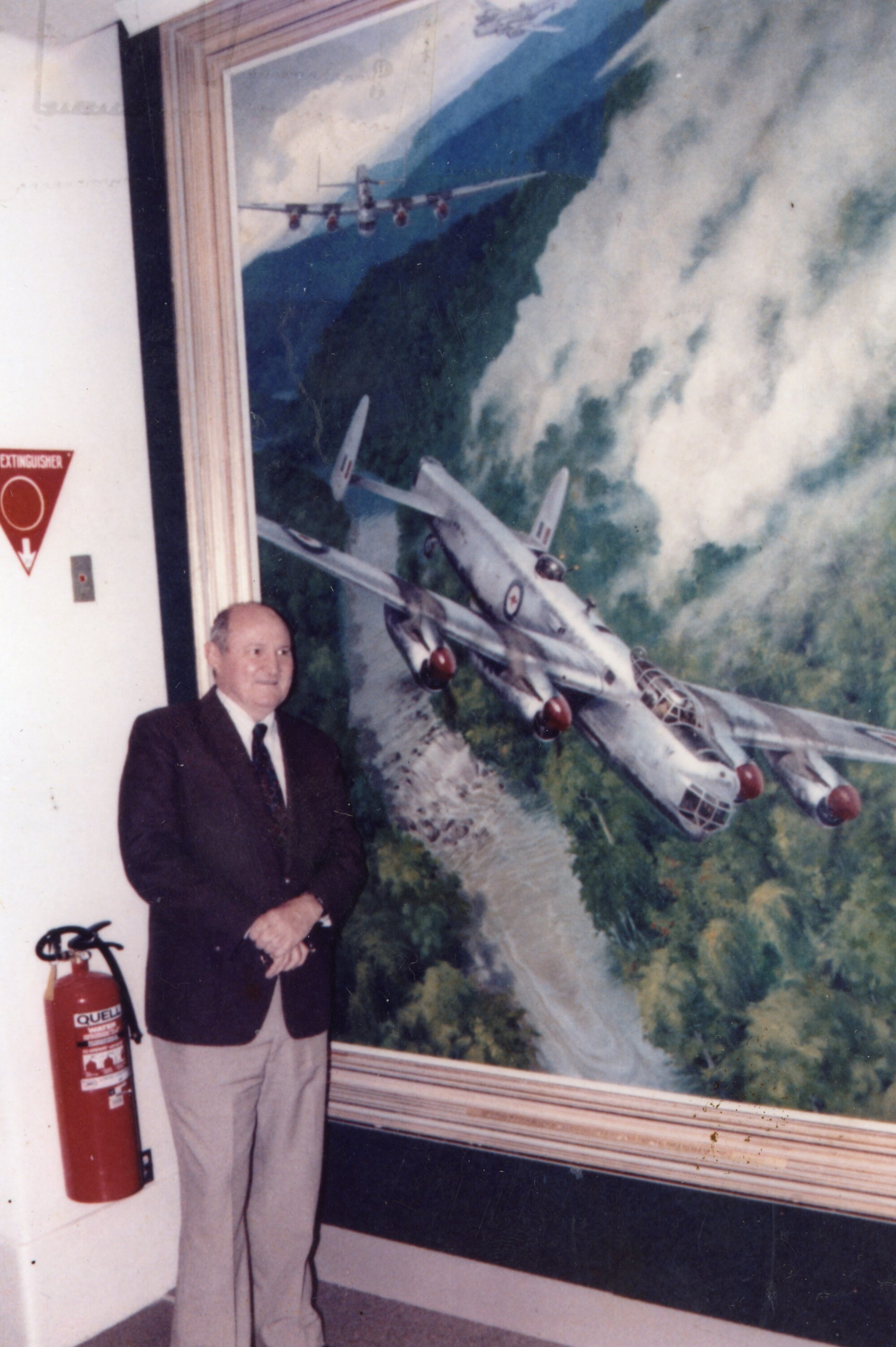 Alan Stevenson with painting
