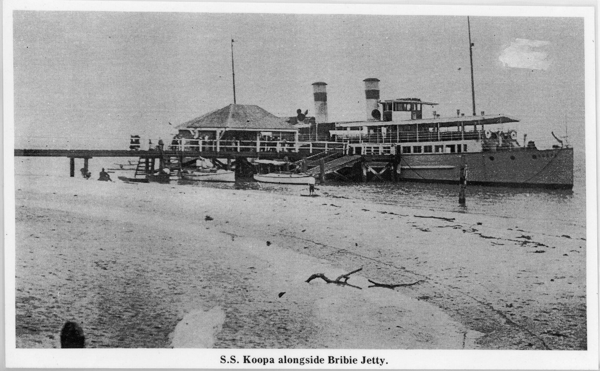 S. S. Koopa alongside Bribie Jetty