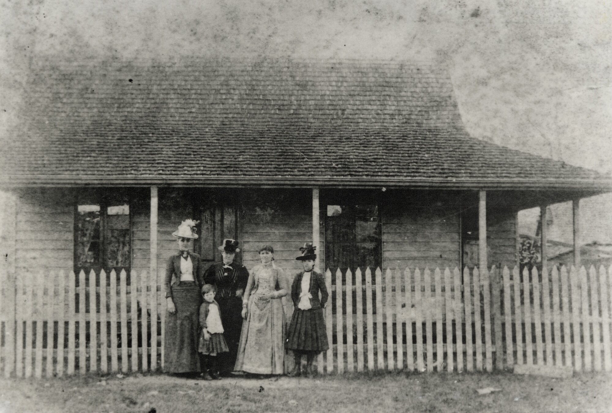 Standing outside the Battersby Home