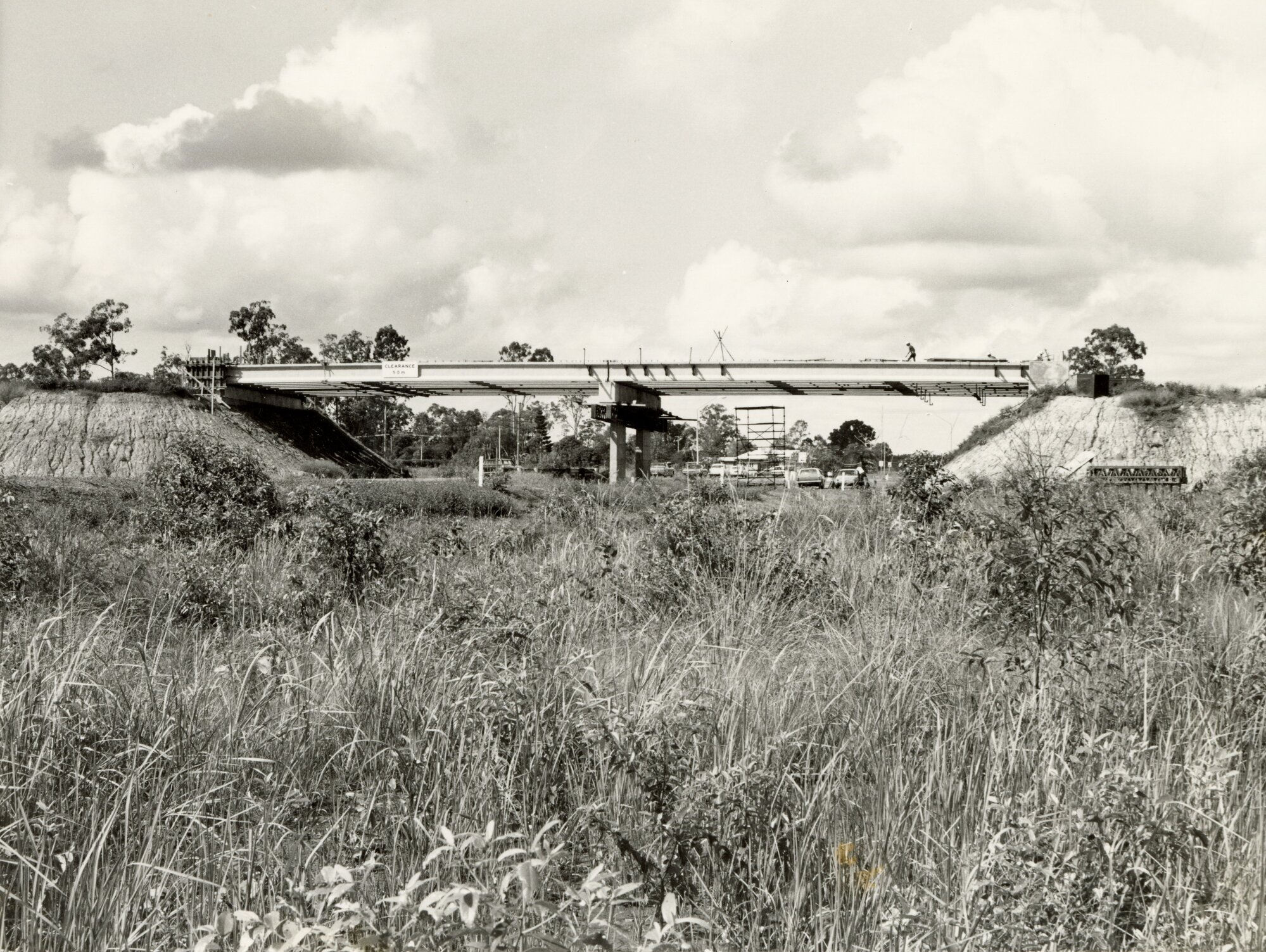 Construction of the Bribie Island Road / Bruce Highway Overpass