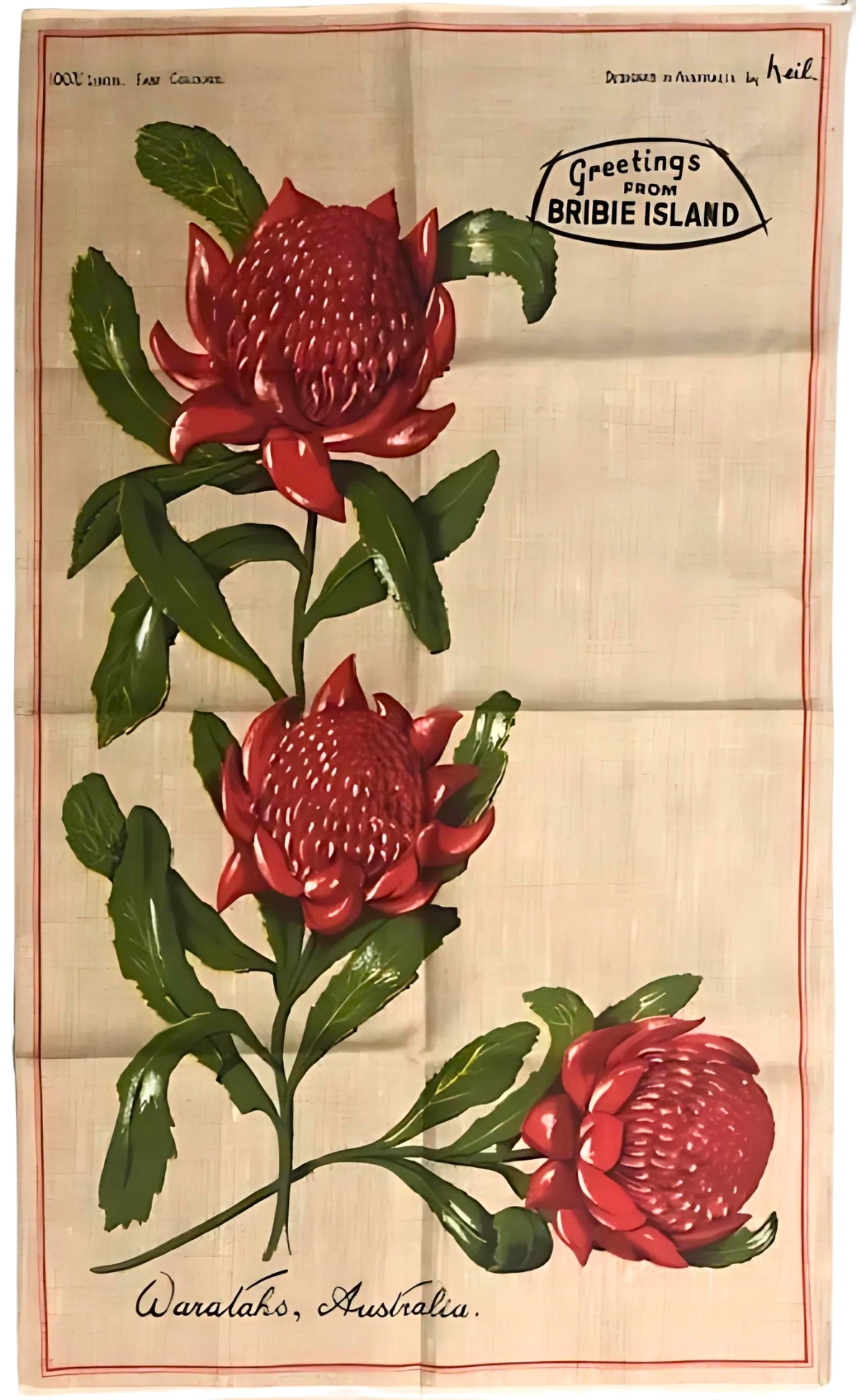 Souvenir tea towel 