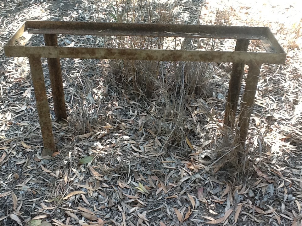 Remnants of bench