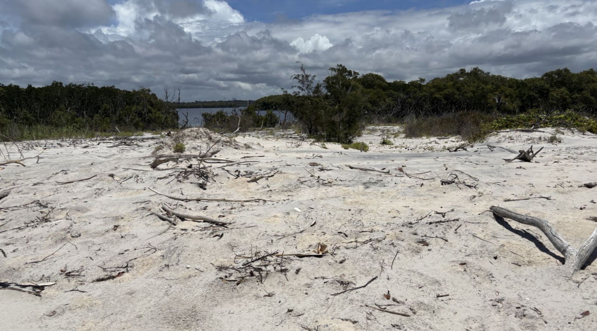 Beach Erosion near break through, South of Caloundra