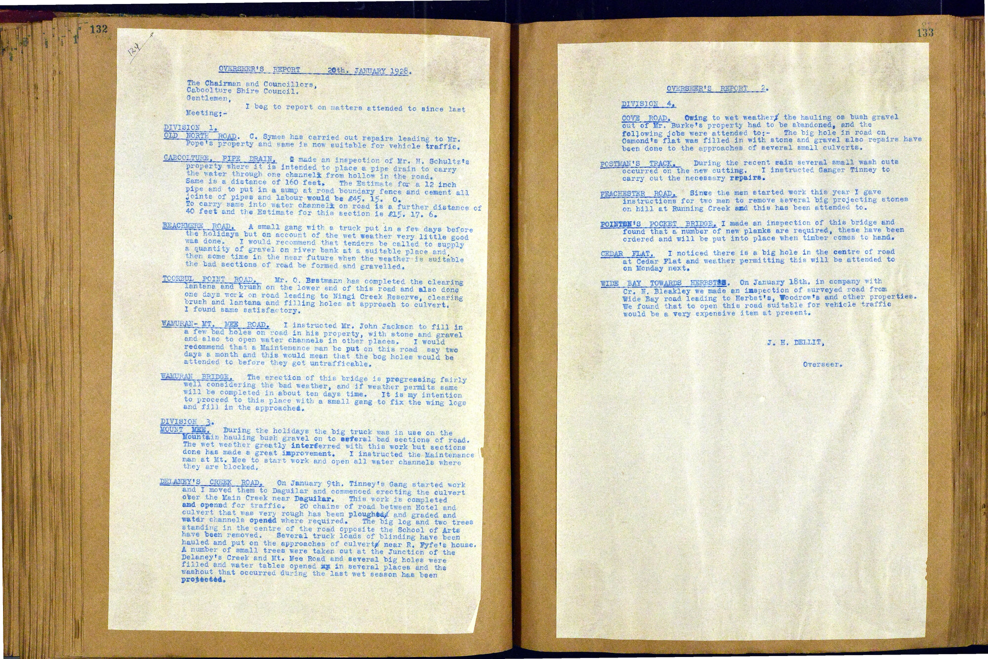 Caboolture Shire Council Minutes - 20 January 1928 - 14 December 1928