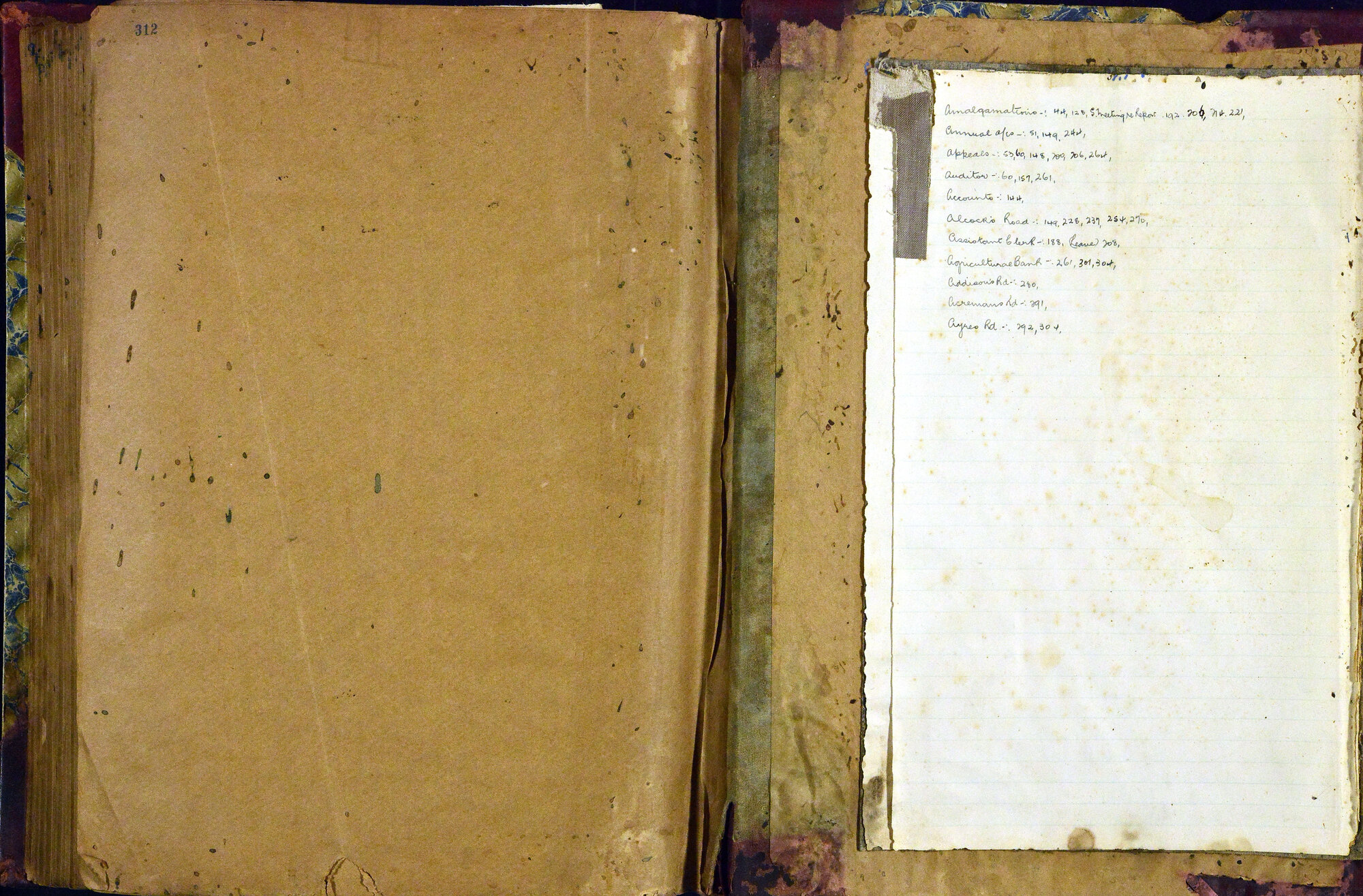 Caboolture Shire Council Minutes - 17 September 1926 - 23 August 1929 - Index