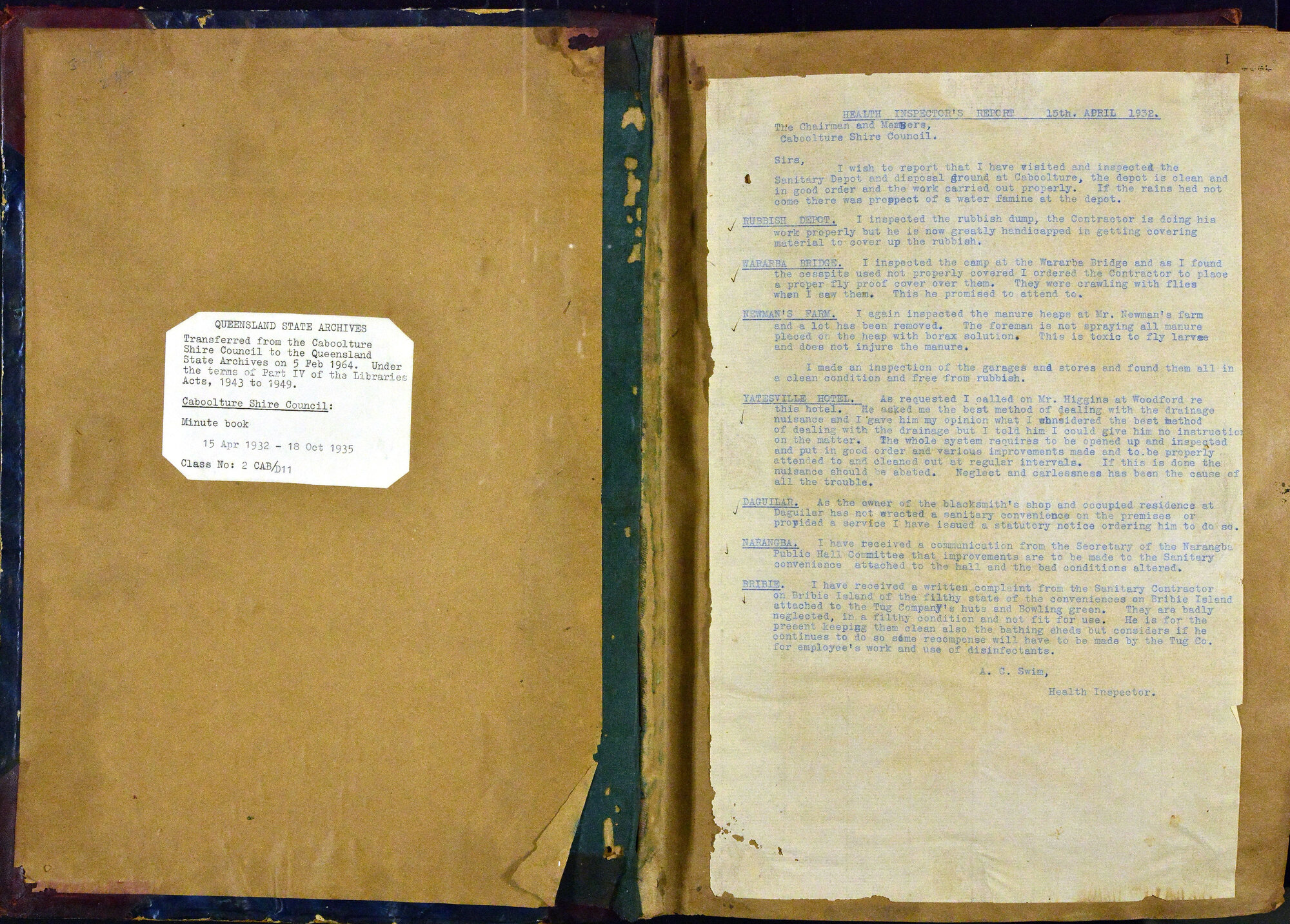 Caboolture Shire Council Minutes - 15 April 1932 - 16 December 1932