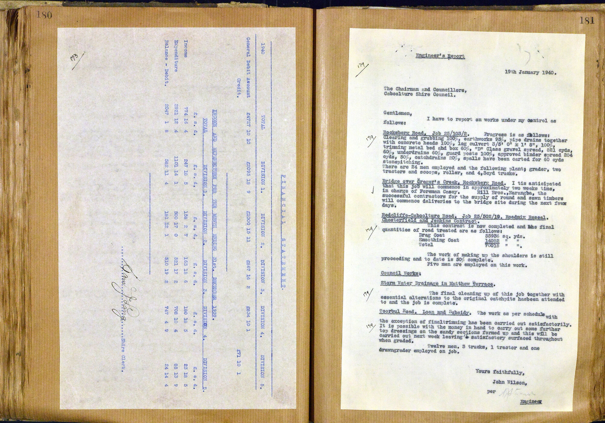 Caboolture Shire Council Minutes - 19 January 1940 - 20 December 1940