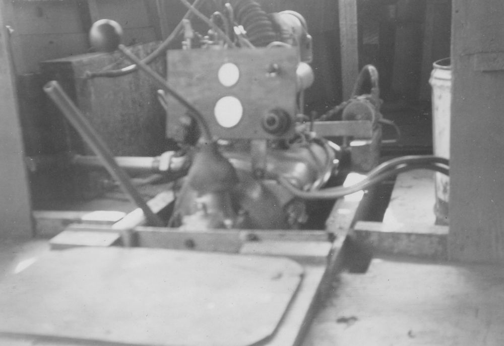 Engine used in Christopher Garland's boat, ca. early 1960