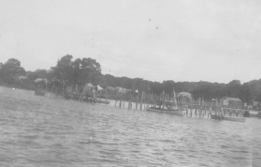 Donnybrook Jetty and camping grounds at Donnybrook, ca. late 1930s