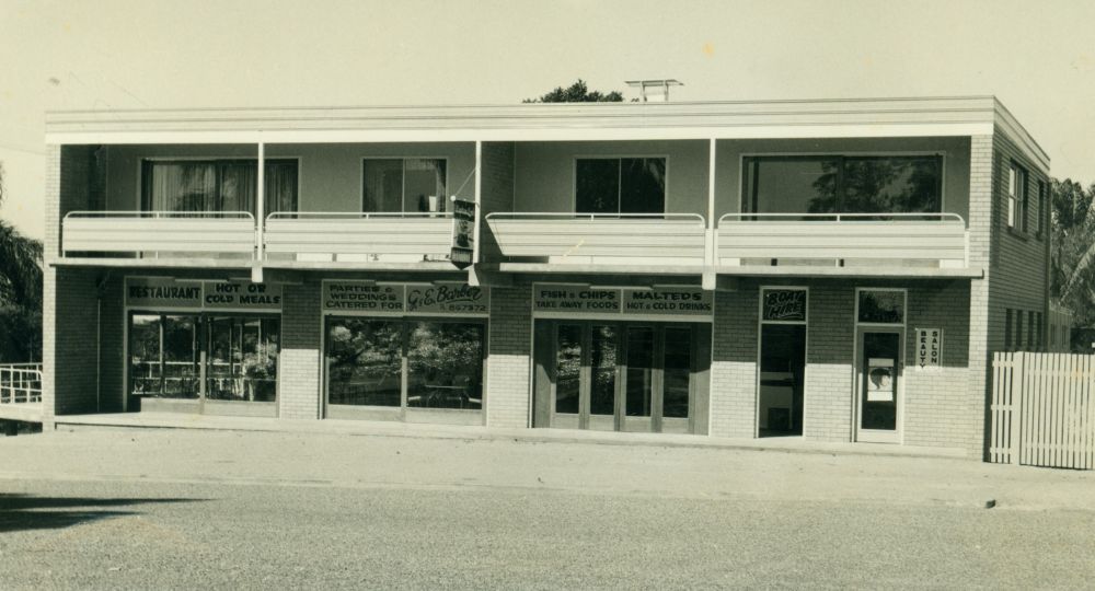 Shops and Restaurant at Deception Bay, ca. 1979