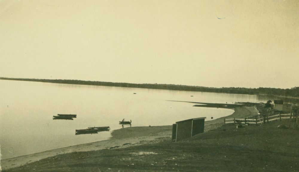 View of foreshore at Deception Bay in the 1930s
