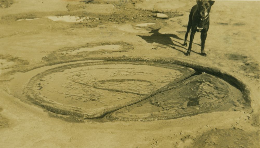 Rock formation in front of the Department of Fisheries Complex