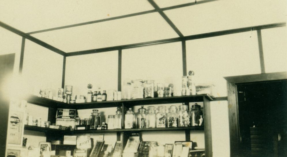 Inside the original Wallin's Kiosk