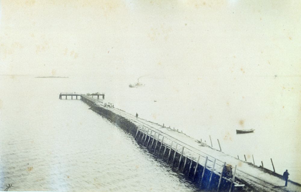 View of the jetty at Dunwich on North Stradbroke Island