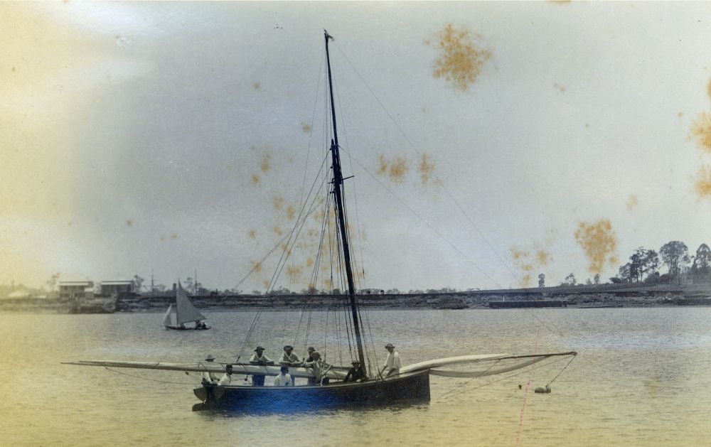Fishing and sailing in Deception Bay, ca. 1890s