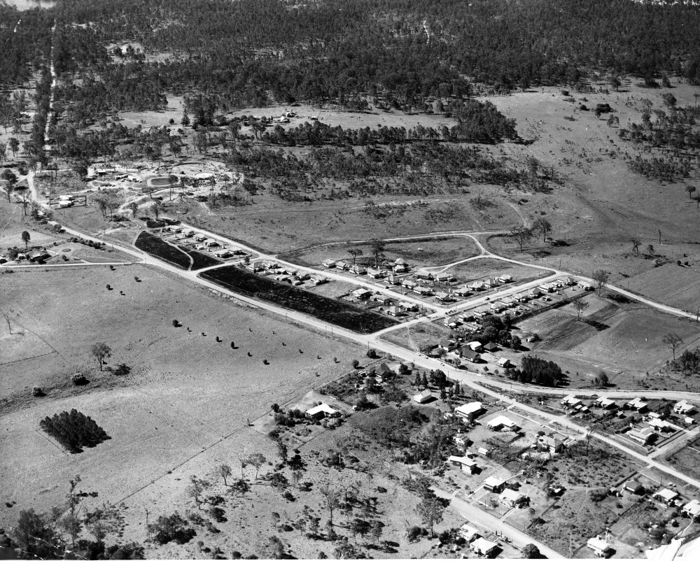 Aerial view of the No.2 Housing Estate, Dayboro Road Petrie