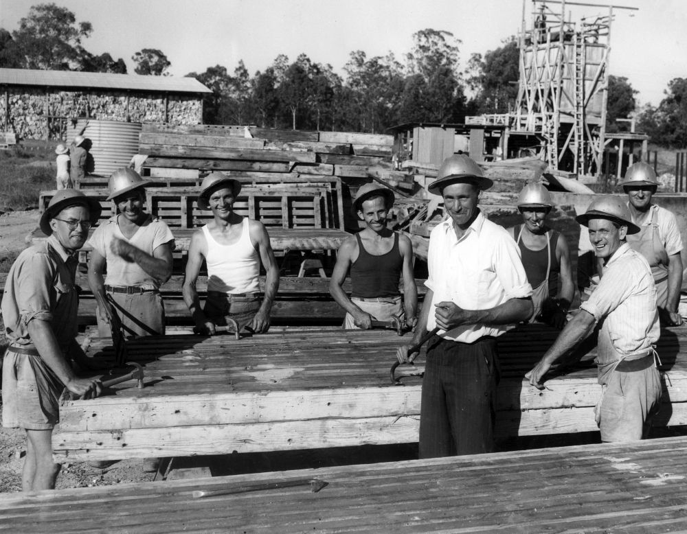 Team of carpenters