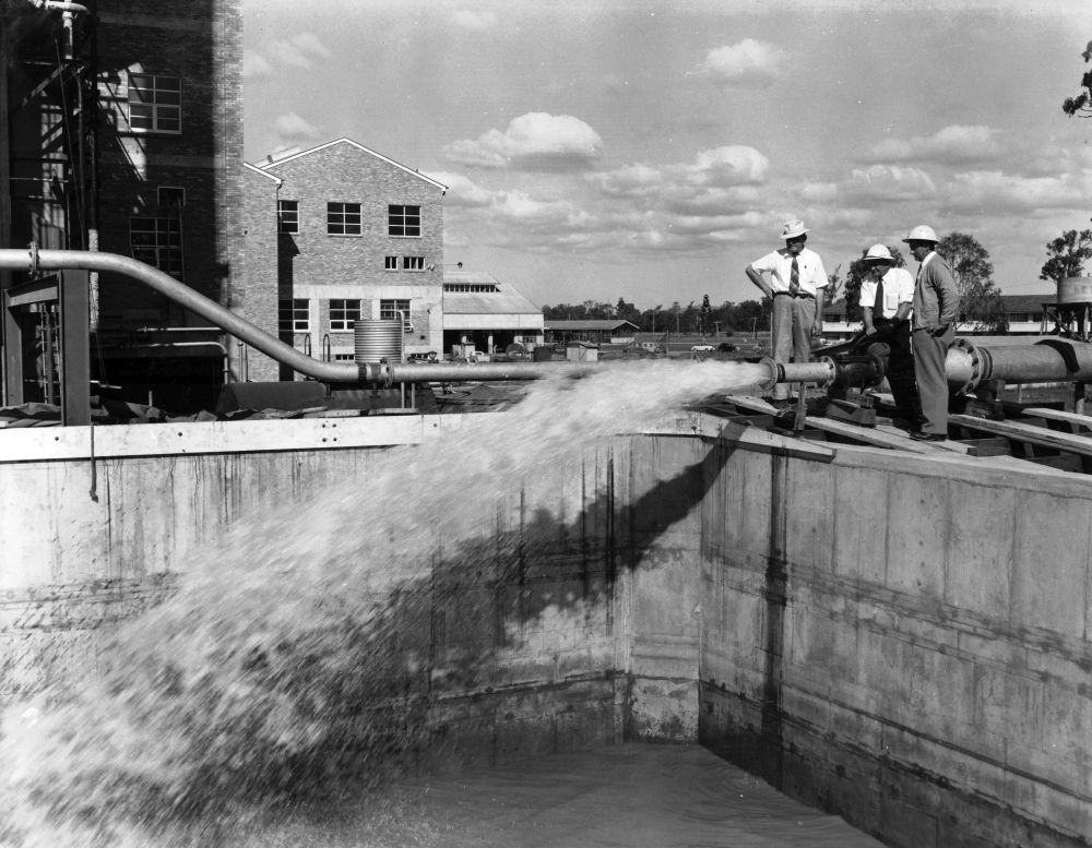 Opening of the Pine Rivers Shire Council Water Purification Plant at Petrie, 1961