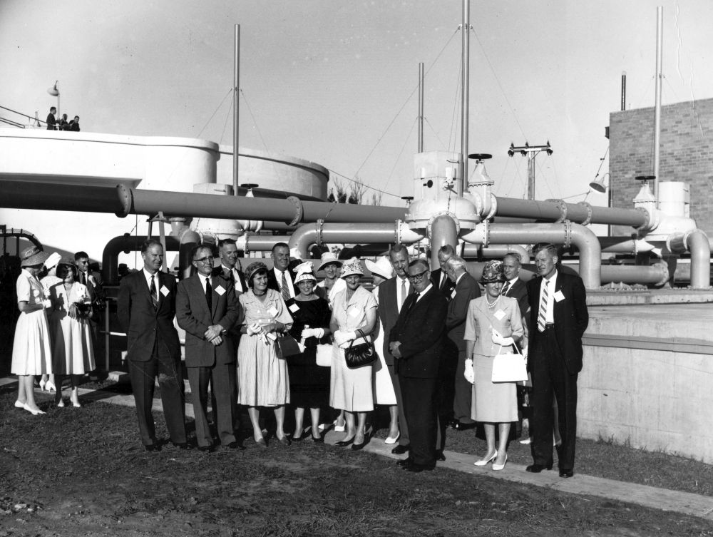 Opening of the Pine Rivers Shire Council Water Purification Plant at Petrie, 1961