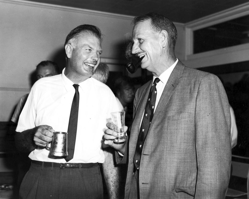 Resident District Managers (R.D.M.s) Les Schultz (left) and Gus Gehrmann (right)