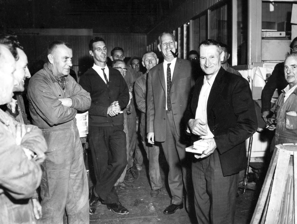 Retirement of George Minto, 1965