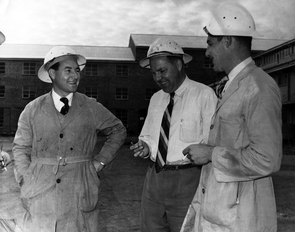 Vic Harris, Tom Koster and Frank Lomax worked at the Petrie Mill