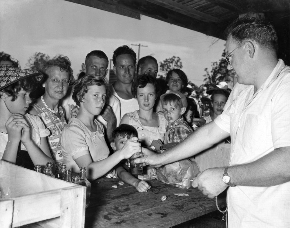 Christmas party, 1957