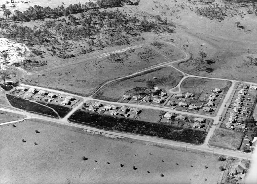 Aerial view of the No.2 Housing Estate, Dayboro Road Petrie