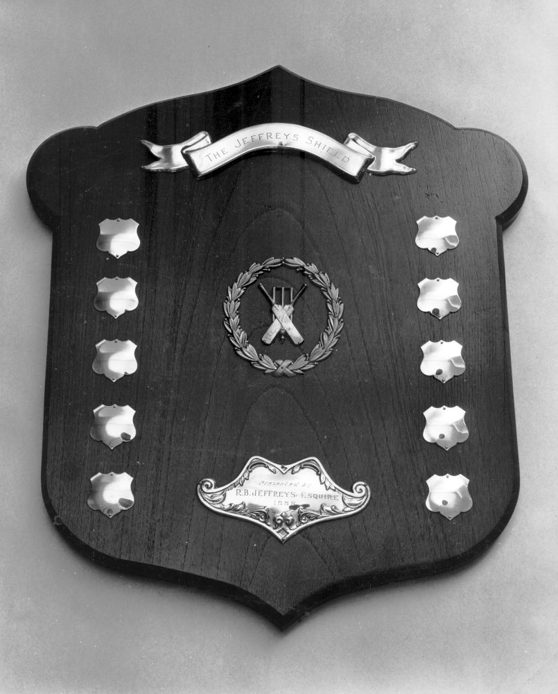 The Jeffreys Shield awarded from 1956 for cricket