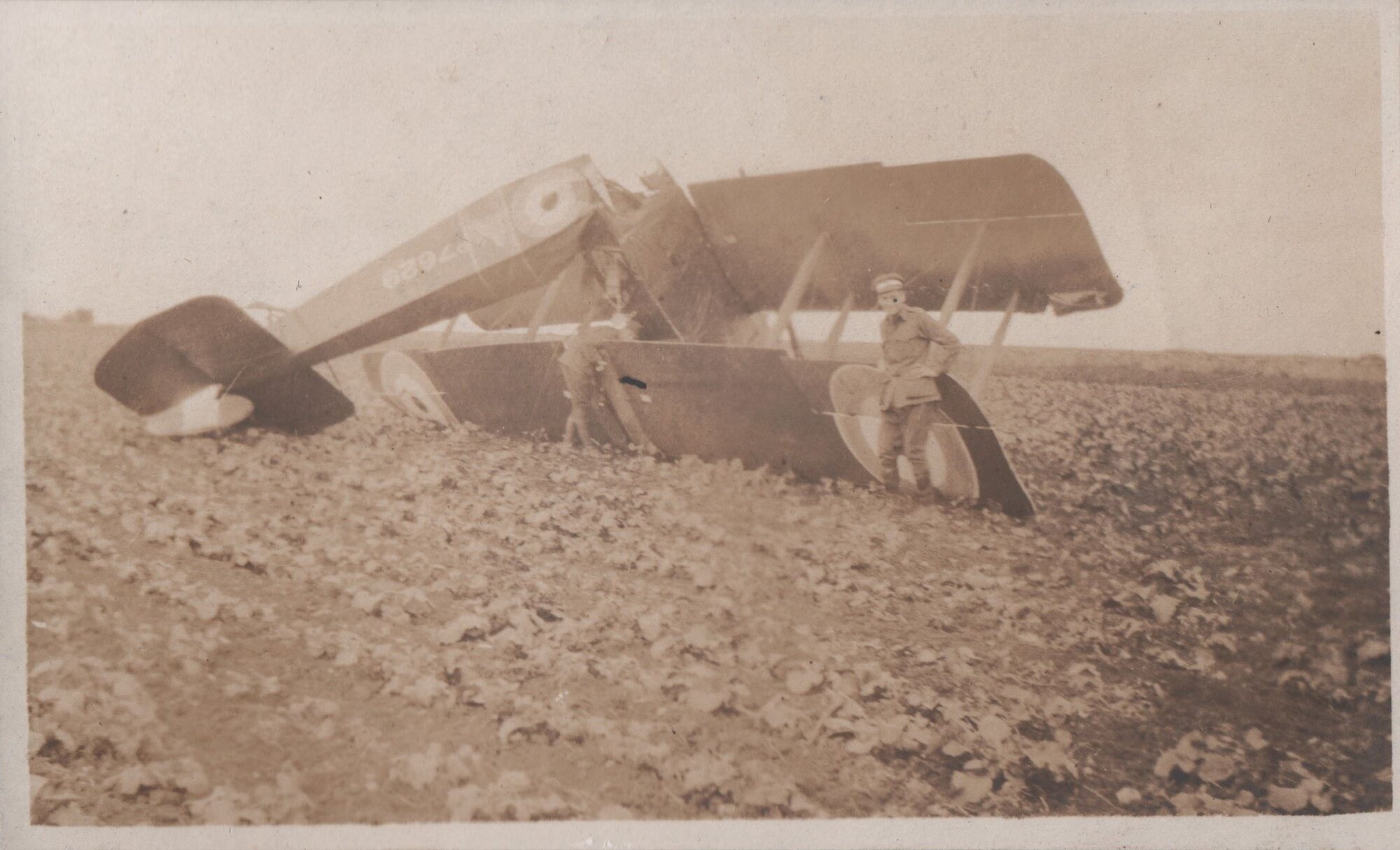 Air force plane crashed in paddock during World War I